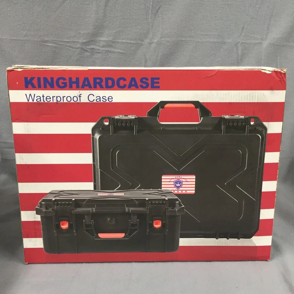 King‎ Hard Case Waterproof Travel Storage Box Black Rugged Equipment Case New